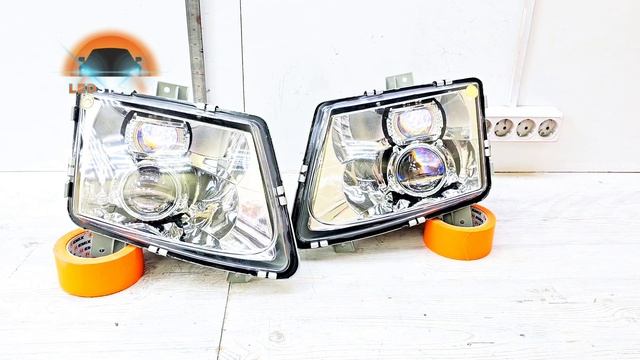 Mercedes-Benz Vito модернизация света фар от Ledstudio смотреть онлайн