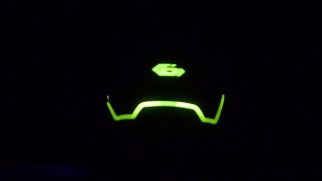 Gembird MG-740 BIG DADDY . Пример подсветки. "Neon". Вид сзади. смотреть онлайн