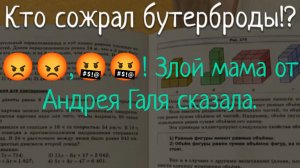 SchoolBoy Runaway, КТО СОЖРАЛ БУТЕРБРОДЫ!? 😡😡,🤬🤬! Злая мама от Андрея Галя сказала. РУИЕД.