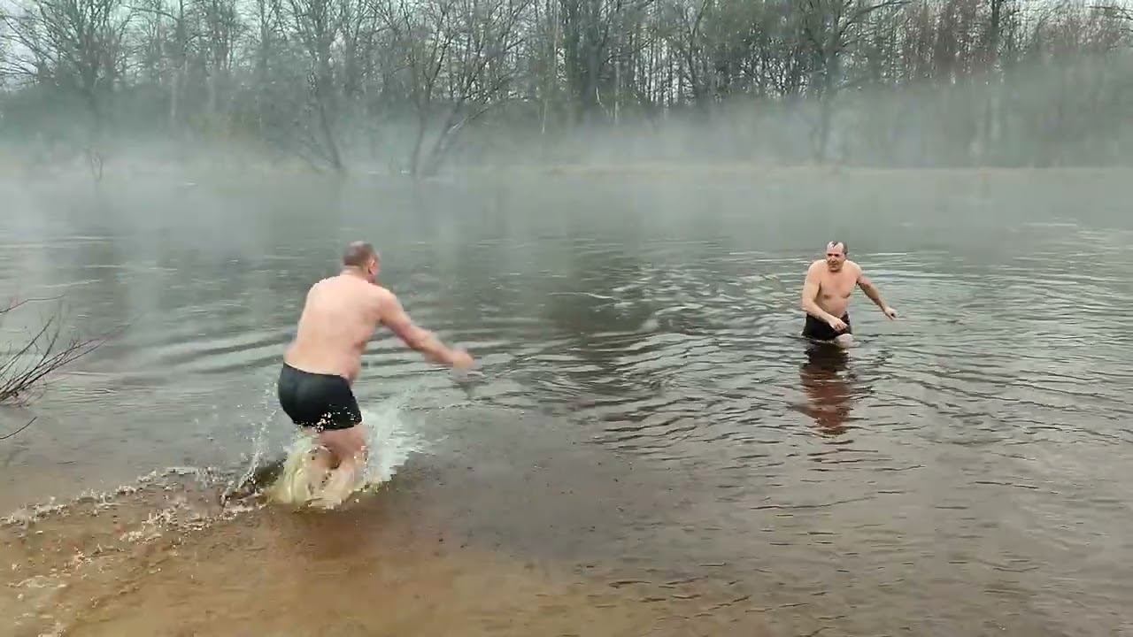 Клетнянский заказник. Река Ипуть. Пробуем купаться в марте