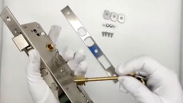 Argentina style steel mortise lock with key for aluminum door смотреть онлайн