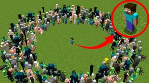 ОГРОМНЫЙ Херобрин против всех мобов Майнкрафта. ЭКСПЕРИМЕНТ