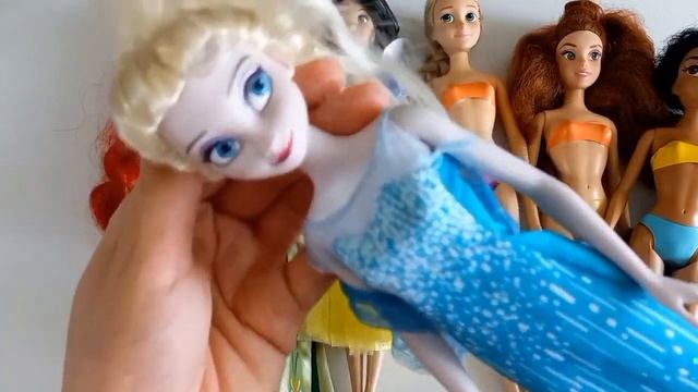 Disney Princess Doll Makeover ~ DIY Miniature Ideas for Barbie - Wig, Dress, Faceup, and More! DIY смотреть онлайн