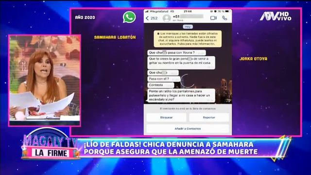 Jovencita muestra mensajes que le envió Samahara Lobatón hace 2 años por 'Youna' смотреть онлайн