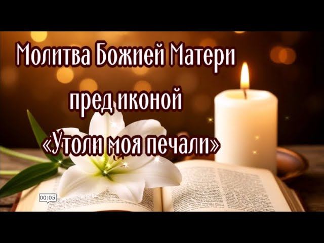 УТОЛИ МОИ ПЕЧАЛИ ПЕРЕД ИКОНОЙ БОЖИЕЙ МАТЕРИ при трудностях, болезнях, отчаянии, бедности, нищете смотреть онлайн