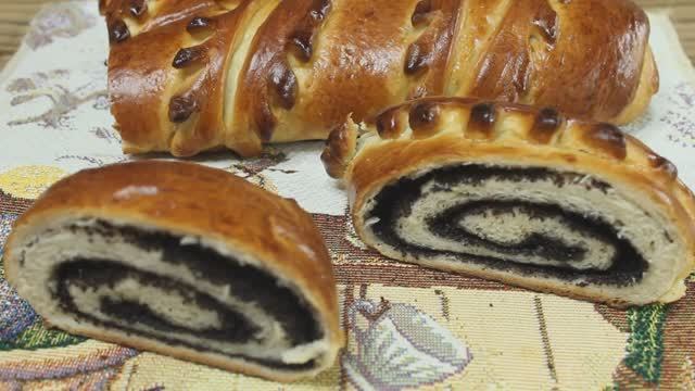 Маковый рулет. Сдоба с маком. Домашняя выпечка. смотреть онлайн