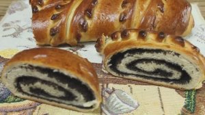 Маковый рулет. Сдоба с маком. Домашняя выпечка.