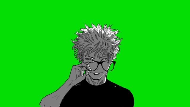 GOJO GREEN SCREEN MANGA ANIMATION (JJK) #capcutpc #gojo #goatjo