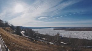 Ледоход на реке Томь в Томске (2025). День 1.