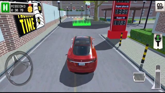 Tesla Electric Car Driving Simulator Gameplay #1 - Car Games - Android iOS Gameplay смотреть онлайн