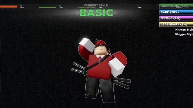 [ROBLOX] UBG Getting And Showcasing Slugger Fighting Style