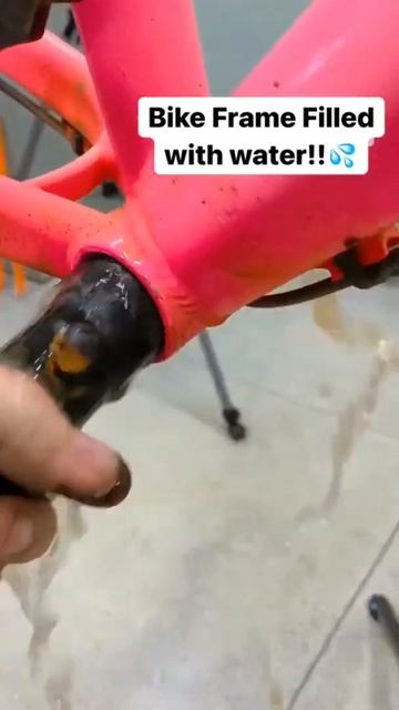 Bike Frame Filled With Water!!💦