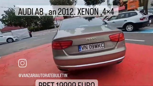 Audi A8, Navi, 3.0 Diesel, 2012, Xenon, 4×4, Trapa, Euro 5, Matrix, Finantare Rate€19,999 смотреть онлайн