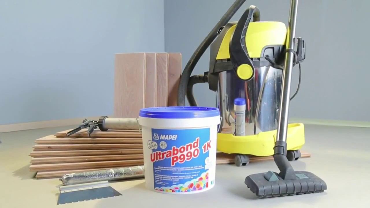 Укладка паркета с использованием строительной химии #Mapei смотреть онлайн