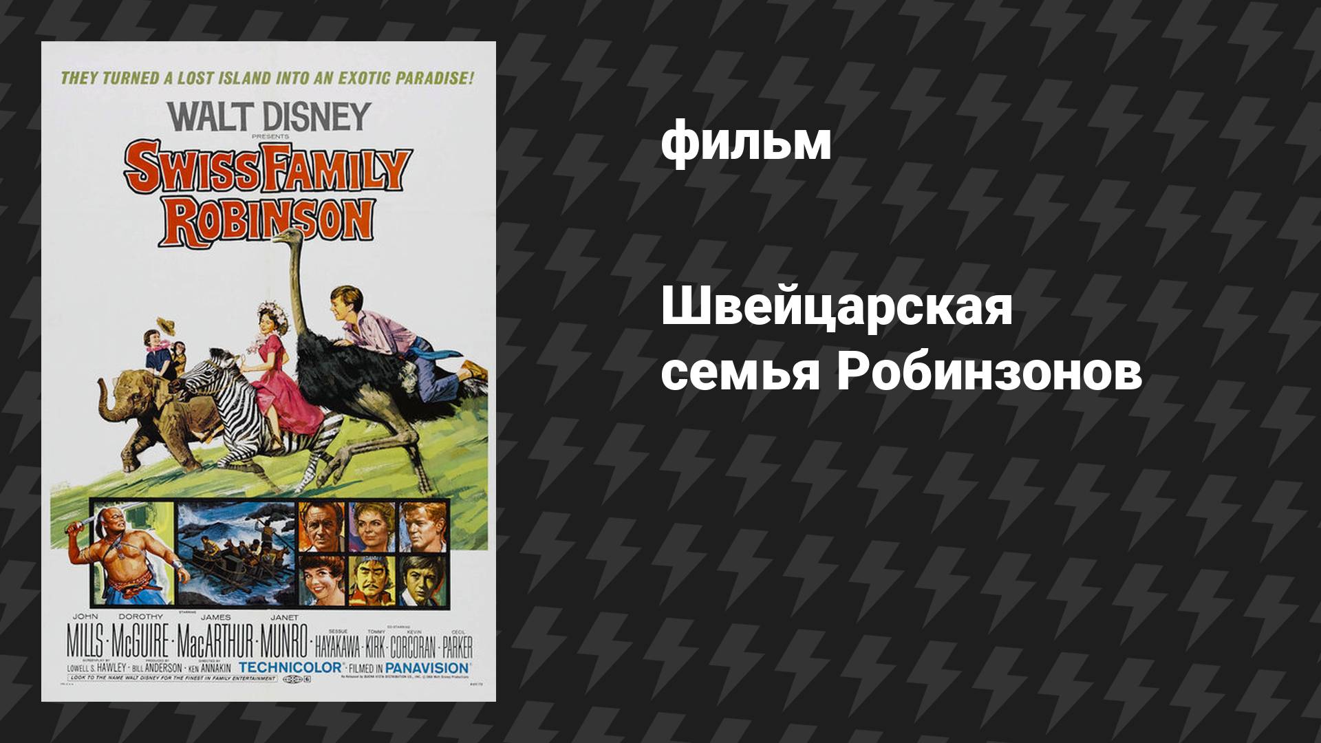 Швейцарская семья Робинзонов (фильм, 1960)