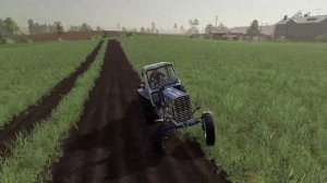 Farming Simulator19/Карта Совхоз Пионер/Пахота и дискование.Мтз-80,1221,52,82.1. Хтз-17221