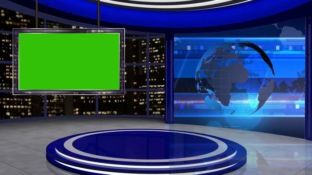 Breaking News Green Screen Frame | Green Screen Background Video