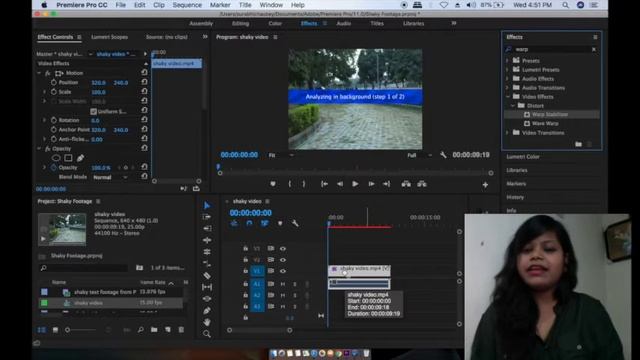 How To STABILIZE SHAKY FOOTAGE || Premiere Pro Tutorial || Episode - 3rd by Surabhi Chaubey смотреть онлайн