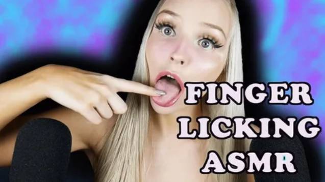 Finger Licking And Word Tracing AmyRose ASMR