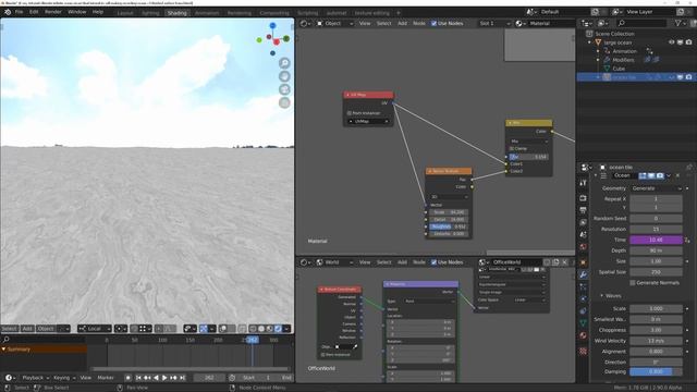EEVEE huge real-time oceans Blender tutorial! PART 1 смотреть онлайн