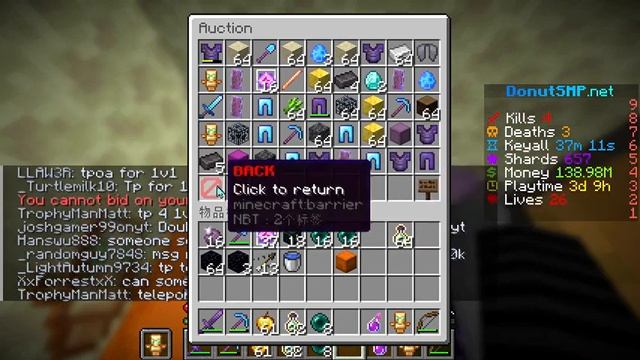 [NEW]Donuts SMP Action House Dupe [PATCHED]