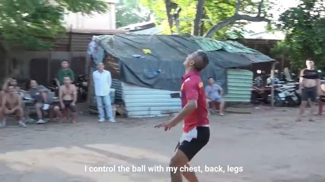 Ex-footballer Plays Volleyball Without Using Arms