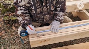 Как самому построить дом из бруса.Подробная инструкция. Первый венец.