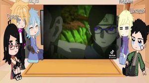 Реакция Боруто и его друзей на Сараду.