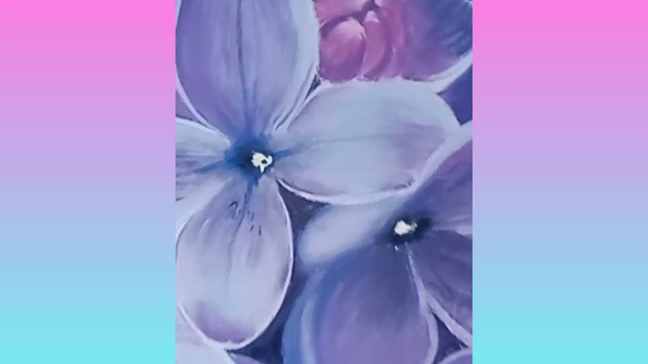 Цветы сирени пастелью | Lilac Flowers - Pastel Painting