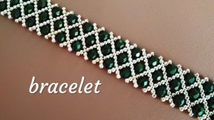 Красивый  браслет. Из бусин и бисера. МК