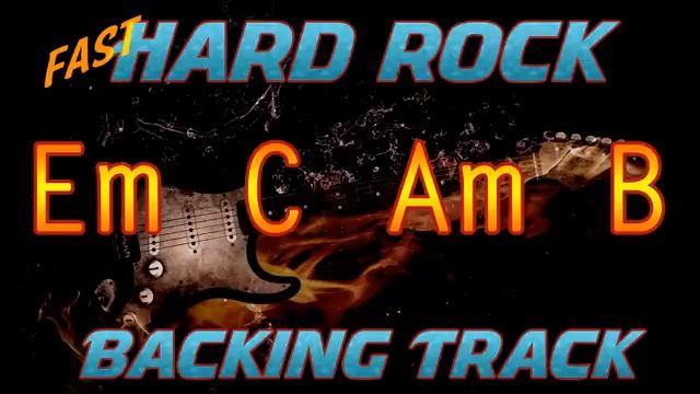 Бэкинг трек in Em (Hard Rock Fast Guitar) смотреть онлайн