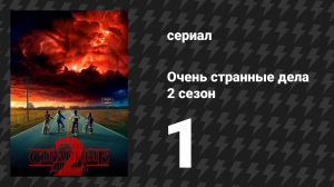 Очень странные дела 2 сезон 1 серия «MADMAX» (сериал, 2016)