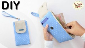 Как сшить кошелек-чехол для мобильного телефона.