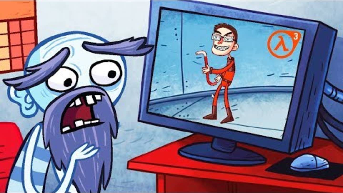 ЗАТРОЛЛИЛ ВСЕ ВИДЕОИГРЫ! Дождался Half-Life 3 и Поймал Пукачу в Игре Troll Face Quest Video Games смотреть онлайн