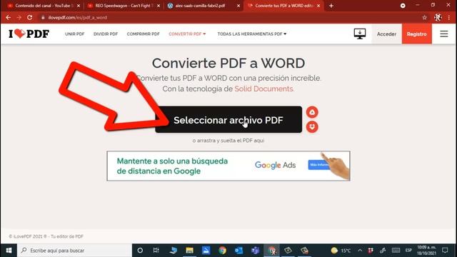 Como Convertir PDF A Word Excel Power Point O Editar PDF Gratis Y Sin Descargar Programas