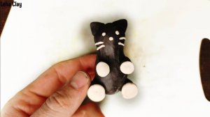 Кот Хотамик из пластилина / Как слепить Кота из пластилина / лепим Кошку из пластилина