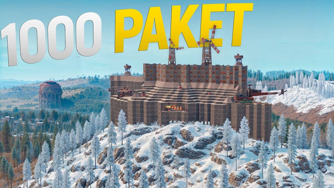 2K 60fps* ОГРОМНЫЙ ДЕРЕВЯННЫЙ ДОМ на 1000 РАКЕТ со СКРЫТЫМ БУНКЕРОМ ВНУТРИ в игре Rust Раст