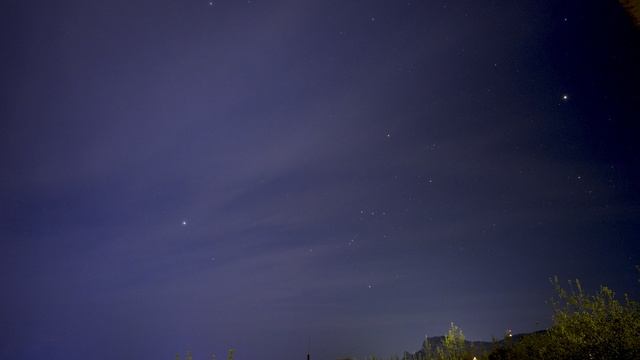 Звёздное небо таймлапс 2 часа в 19ти секундах