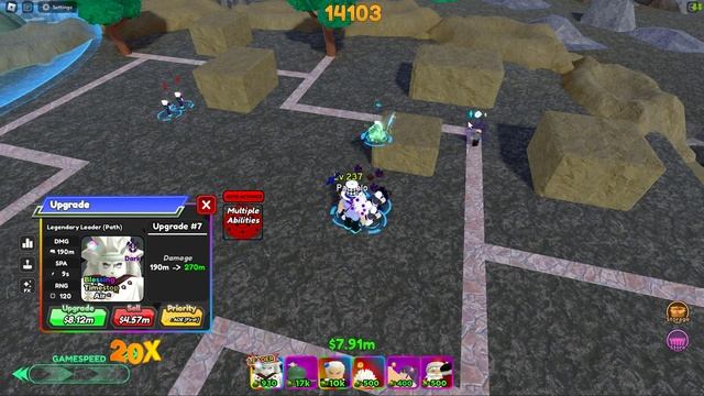 Madara 7 star Gauntlet Mode ( 30k+ sec ) All Star Tower Defense смотреть онлайн