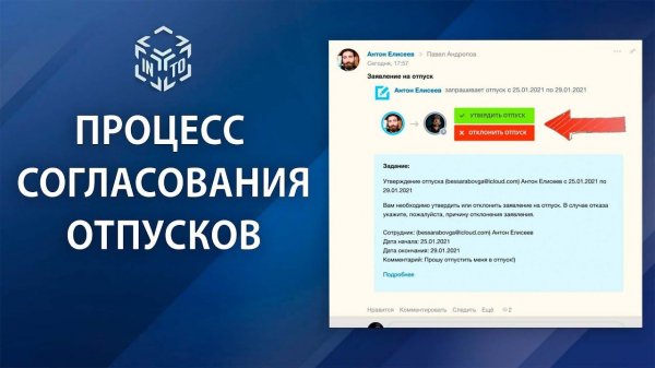 Согласование отпусков в Битрикс24