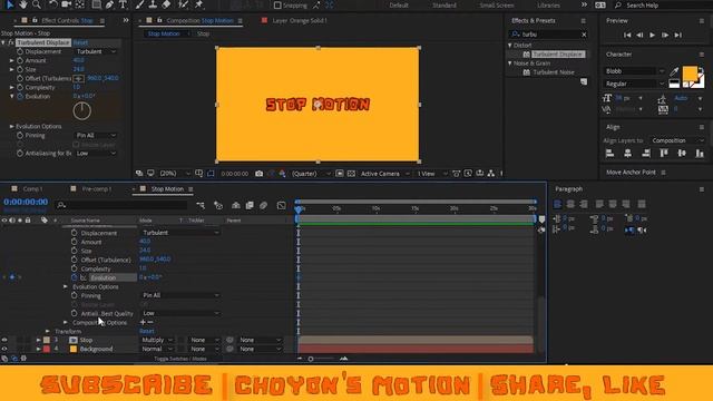After Effects Tutorial - Stop Motion Effect смотреть онлайн
