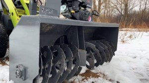 Обзор снегоротора на мини погрузчик IRSA