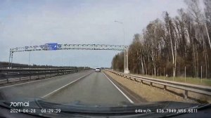 Driving in Moscow agglomeration: Текстильщики - Даниловский - Верея 28/04/2024 (timelapse 4x)