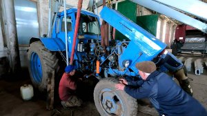 Попытка скатить трактор до обеда не увенчалась успехом