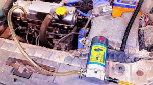 Замена моторного масла через щуп на Гранте