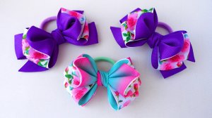 Видео как сделать бантики канзаши своими руками