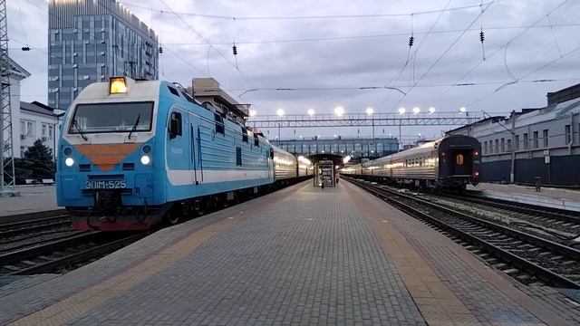 Прибытие п. № 152 Москва — Анапа и отправление п. № 373 Симферополь — Смоленск, станция Ростов-Гл. смотреть онлайн