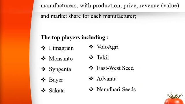 Global Tomato Seeds Market смотреть онлайн