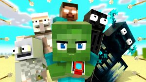 Зомби стал ХЕРОБРИНОМ, чтобы победить испытание! мультфильм майнкрафт