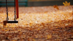 ФУТАЖ ДЕТСКИЙ // Одинокие качели // Осень